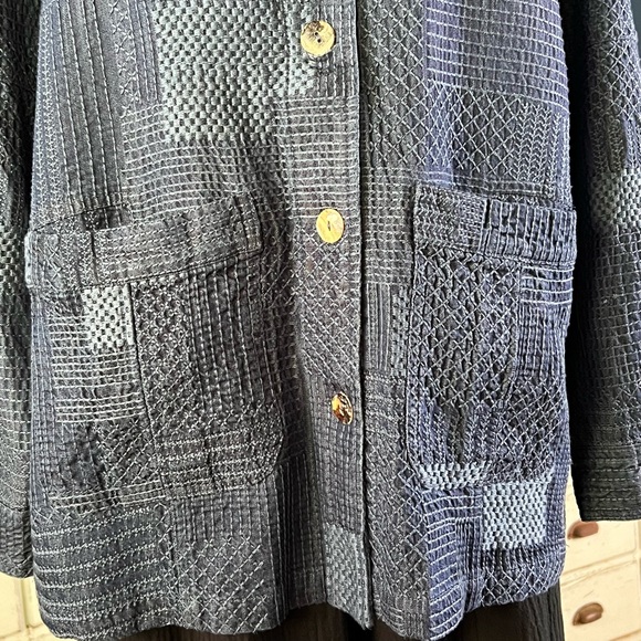 Johnny Was Thora Trapunto Embroidered Denim Jacket S - Picture 5 of 14